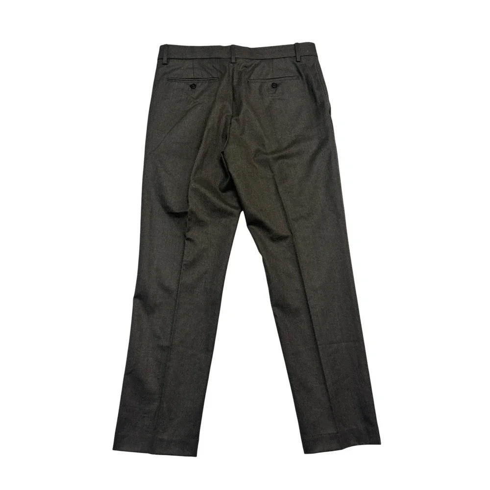 NEW Banana Republic 32x30 Olive Italian Flannel Wool Pants Perfect Trousers